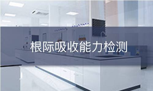 根际吸收能力检测