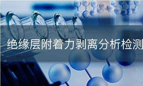 绝缘层附着力剥离分析检测