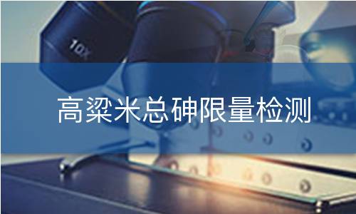 高粱米总砷限量检测