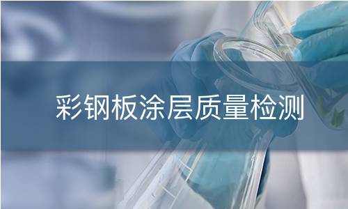 彩钢板涂层质量检测