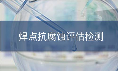 焊点抗腐蚀评估检测