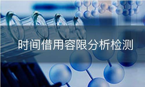 时间借用容限分析检测