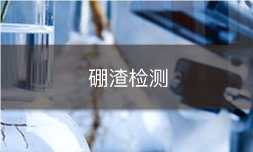 硼渣检测
