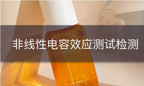 非线性电容效应测试检测