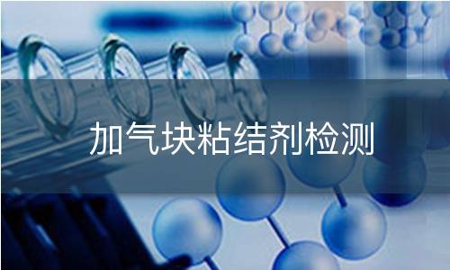 加气块粘结剂检测